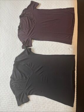 Lululemon Love Tee: set of two: size 8 plum & black